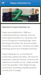 Mobile Screenshot of hayes-ind.com